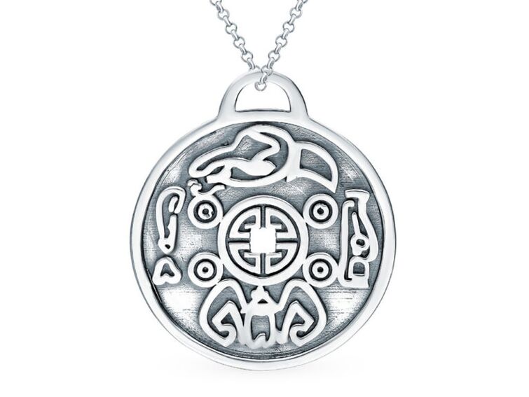 Silver pendant - amulet Lucky money